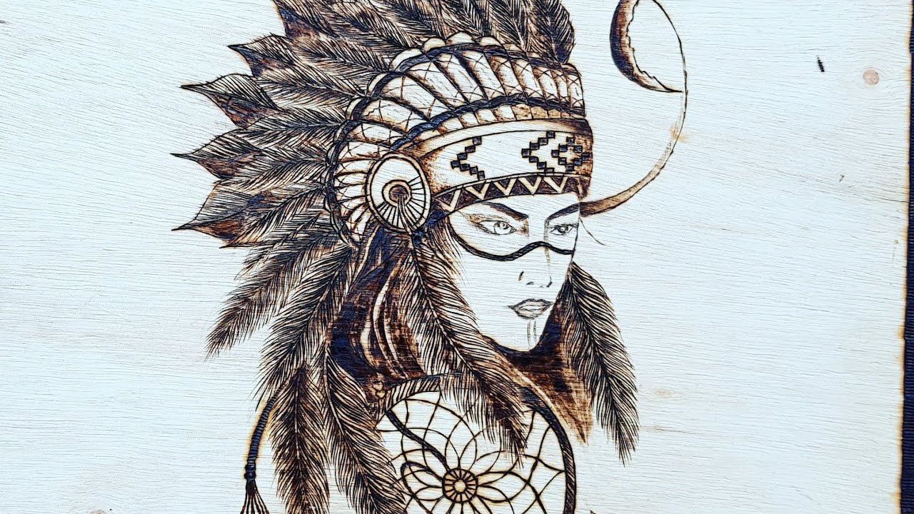 com passar o desenho para madeira para pirografar