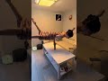 Inverted Stand Core Strength Challenge: Split Horse Sports Girl Showdown