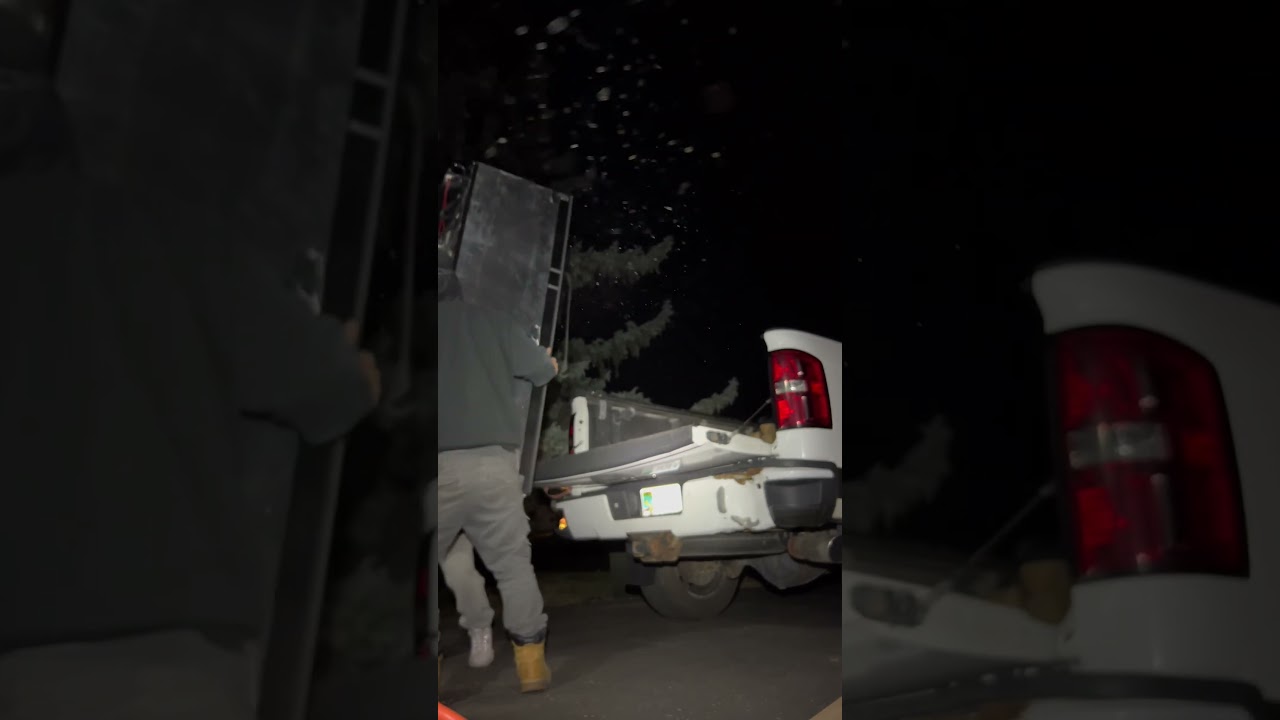 We ripped out the old fridge and put in a brand new one! #rvlife #rvrenovation