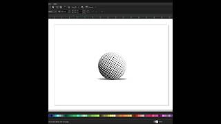 How to Make a 3D Sphere Ball in Coreldraw. Pointillizer and Lens, Fish Eye effect #shorts #3d