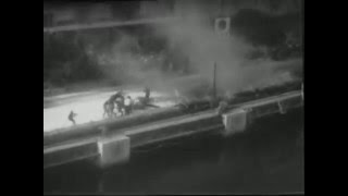 Live broadcast of the fatal crash lorenzo bandini during 1967 monaco
f1 grand prix. ortf (national french tv) broadcast. died three days
later...