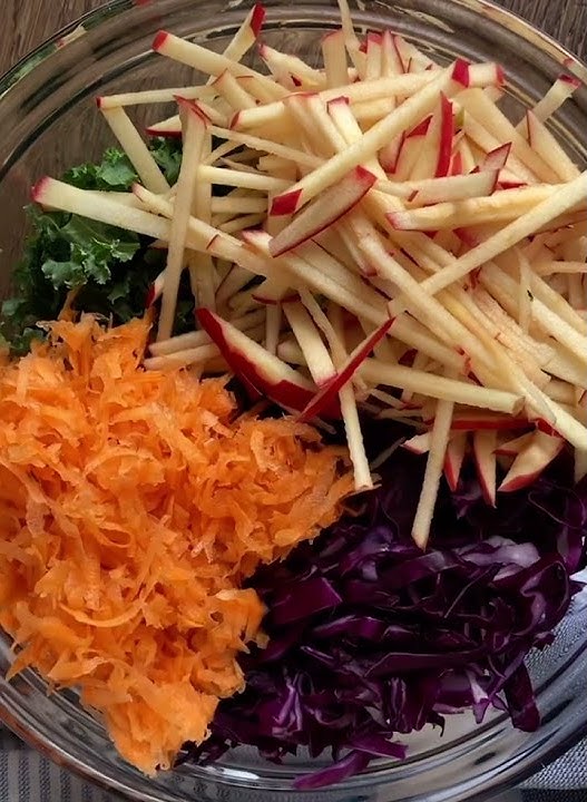 Download lagu Kale Apple Slaw #recipe #cardiacdiet #oatmealrecipes