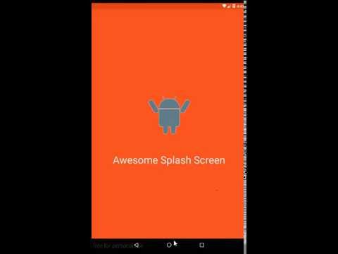 Awesome Splash Library demo