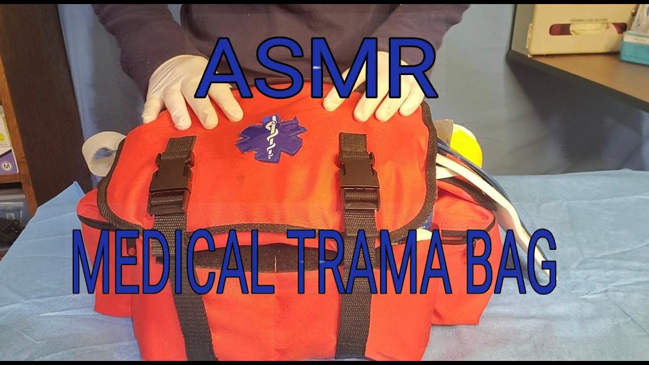 ASMR My Trauma First Aid Kit [REAL MEDICAL SUPPLIES] What's in my Bag?