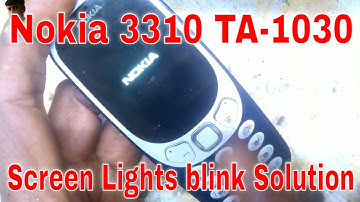 Nokia 3310 TA-1030 secren light 🚨 blinking LCD blink display light not working jumper solution