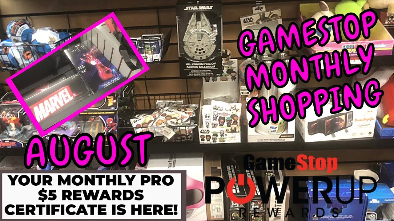 “AUGUST” GAMESTOP: YOUR MONTHLY PRO $5 REWARDS CERTIFICATE IS HERE! SHOPPING AT GAMESTOP