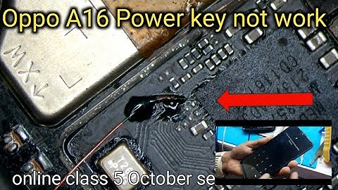 Oppo A16 sleep_mode(power kay not work)