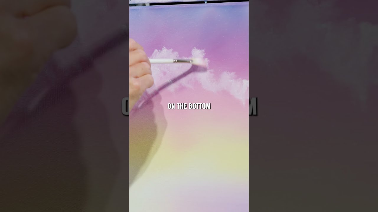 Bright clouds with Nicholas Hankins #paintlikebobross #art #paint #paintingtutorial