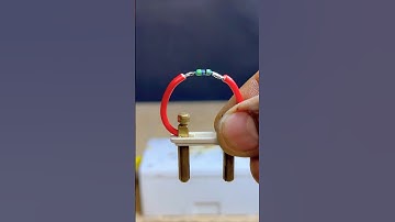 What happened when you connect resistance and  neutral wires | DO NOT TRY⚡️ #electrical #experiment