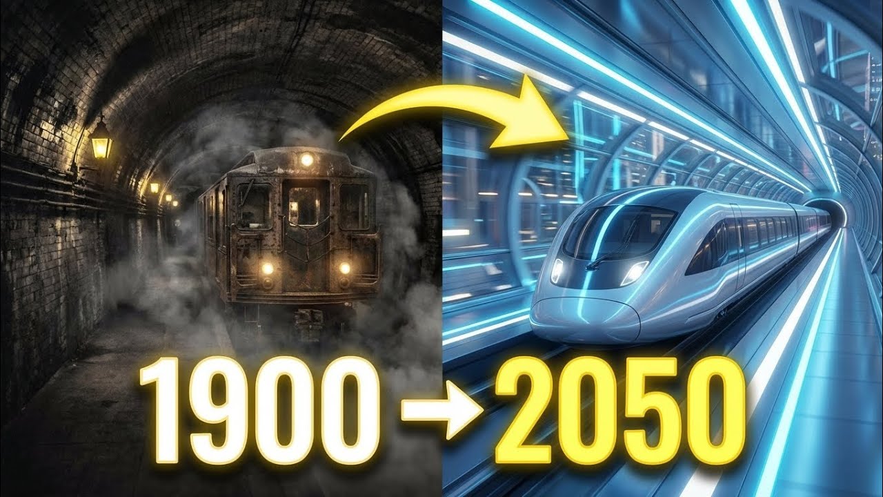 Subway Evolution 1900–2050 | From Dark Tunnels to AI Smart Cities