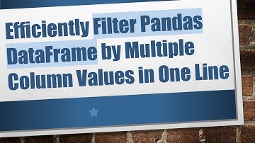 Efficiently Filter Pandas DataFrame by Multiple Column Values in One Line