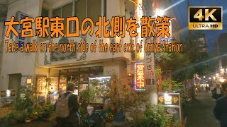 [4K walk] Take a walk in the downtown area of ​​the east exit of Omiya Station in Japan