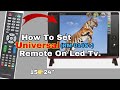 How to Set Universal Remote (RM-014S+) on Led, Lcd Tv.
