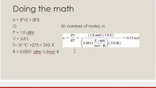 CHM 151 SP18 228 Worked Example 8 9 Ideal Gas Law Practice