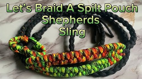 How to Braid a Rock Slinging/Split Pouch Shepherd Sling Tutorial #shepherdssling #rocksling