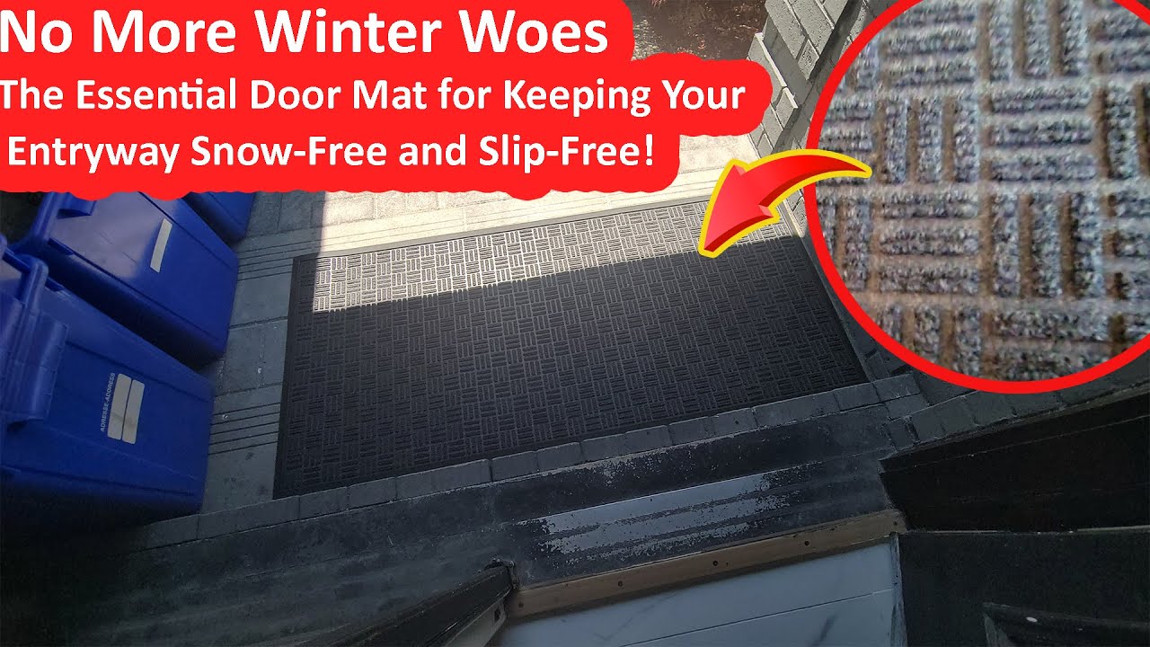 Gorilla Grip Waterproof All-Season WeatherMax Doormat, Durable