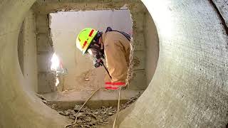 Technical Rescue Team Training: Tunneling Through A Simulated Building Collapse