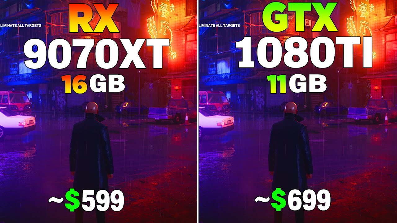 RX 9070 XT vs GTX 1080 Tİ - Test in 8 Games - YouTube