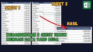 EXCEL ID Project | MEMBANDINGKAN DATA DUA SHEET UNTUK MENCARI PERBEDAAN