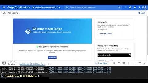Google Cloud Fundamentals Getting Started with App Engine |SDK GCP|