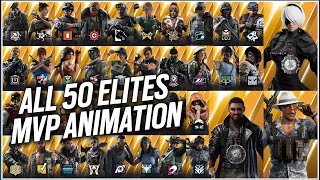 ALL 50 ELITE SKINS MVP ANIMATIONS   Iana Elite & Warden Elite