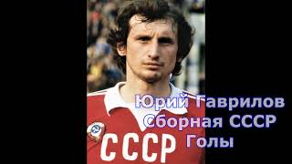 Юрий Гаврилов. Голы за сборную СССР.