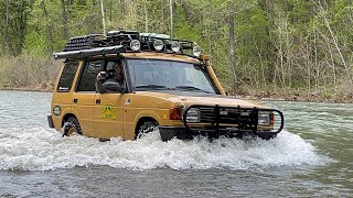 Land Rover discovery walk around, camel trophy tribute, overland rig