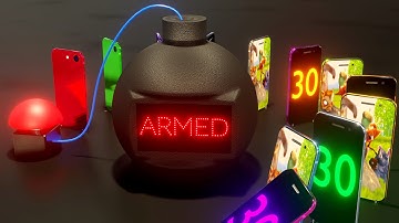 30 Second Timer Bomb 💣 Phone Domino | 3D Timer