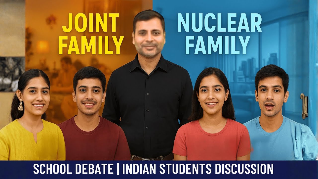 Дебаты «Объединенная семья против нуклеарной семьи» | Тема GD «Объединенная семья против нуклеарн...