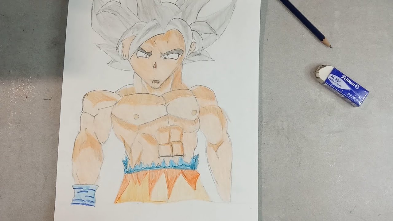 Desenho de Goku pintado e colorido por Usuário não registrado o dia 20 de  Janeiro do 2019