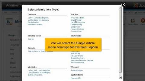 How to use the menu manager in Joomla 2.5
