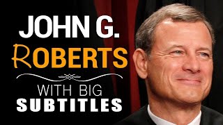 Learn English | John G.  Roberts Jr. "I wish you BAD LUCK!" - Big English Subtitles