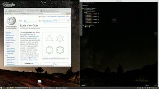 Koch Snowflake Fractal with Python Turtle