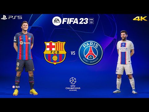FIFA 23 - Barcelona vs PSG - UEFA Champions League Final - PS5™ Gameplay [4K 60FPS]