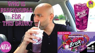 WOW! 🤩Taco Bell Brisk Dragon Paradise Sparkling Iced Tea Review