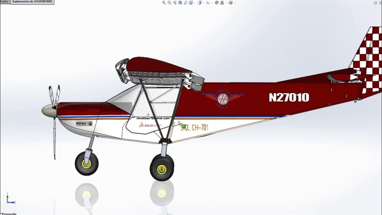 Чертежи самолета стол 701 stol CH-701 - YouTube