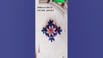 Beautiful circle mirror work tutorial. #shorts #mirrorwork