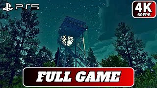 Firewatch – Full Game Walkthrough | No Commentary | PS5 4K Ultra HD