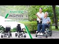 วีลแชร์ไฟฟ้า รถเข็นไฟฟ้าน้ำหนักเบา รถเข็นไฟฟ้าพับได้ รุ่น INSPIRE-L สำหรับผู้สูงอายุ ผู้ป่วยคนพิการ