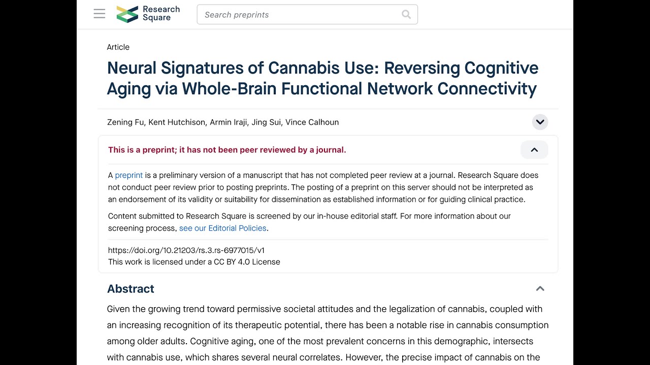 Can Cannabis Reverse Brain Aging? Insights into Your 2025 Study