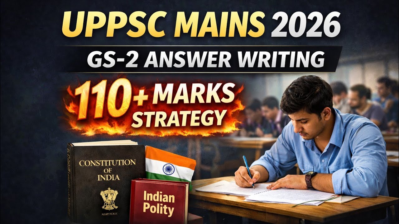 Daily Mains Answer Writing Practice | UPPSC Mains 2025/2026 | GS-2 Strategy #answerwriting