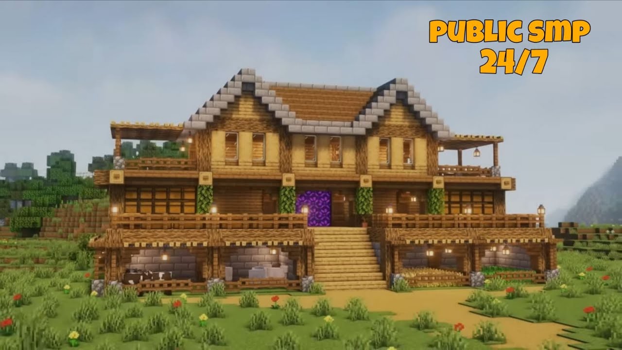 PLAYING WITH SUBSCRIBERS MINECRAFT LIVE - SURVIVAL PUBLIC SMP DAY 52 (24/7) 