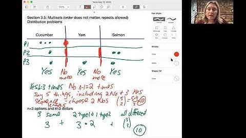 Multisets: sets with repeats allowed