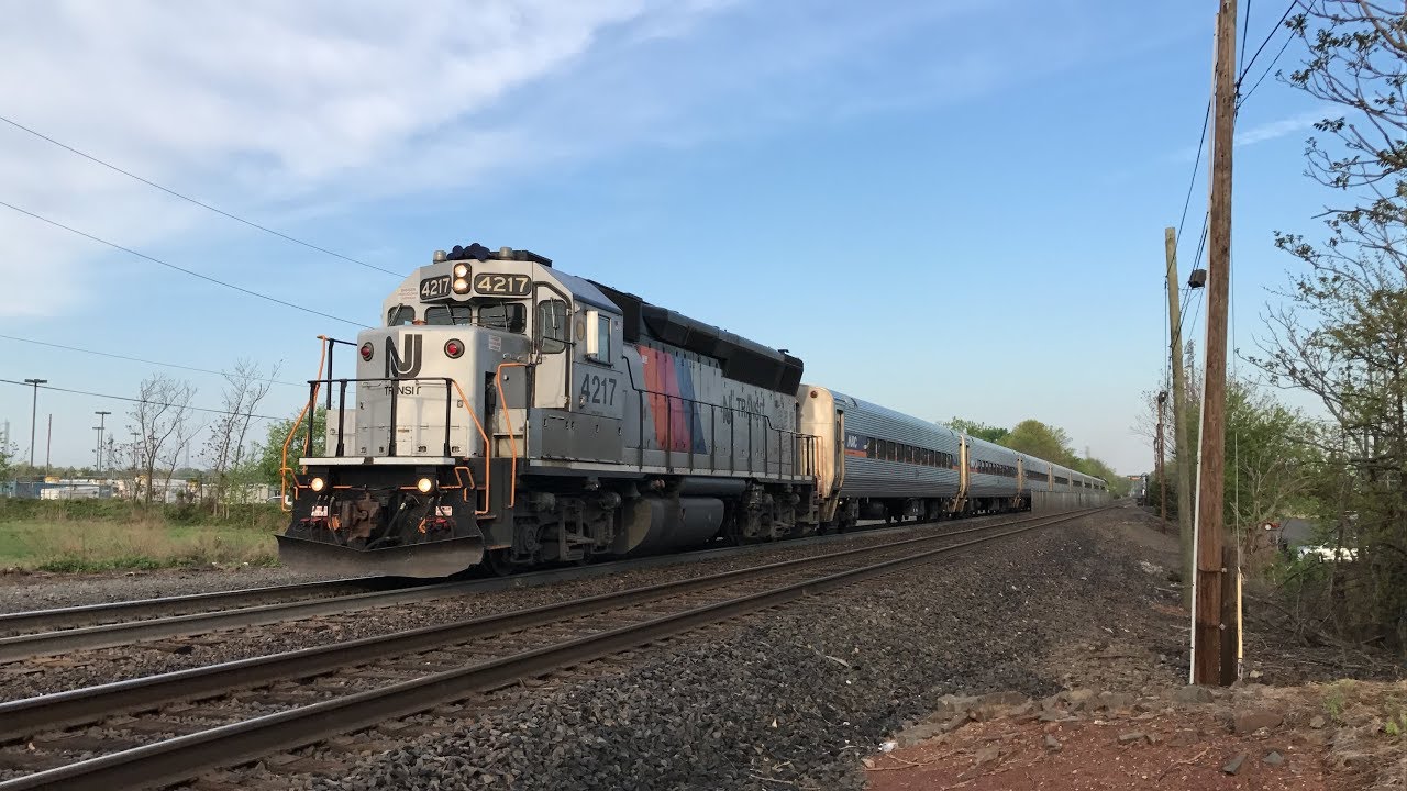 NJ Transit HD 60fps: Morning Rush on Raritan Valley Line @ Bridgewater w/ MARC Cars (5/7/18)