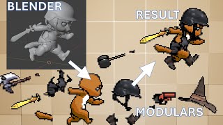 Making Modular Sprite Sheets with Blender (In 3 minutes)