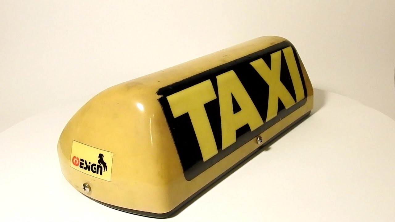TAXI Roof Sign