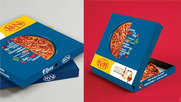 Pizza Box Design Tutorial - #Trend_Design / Ahsan Sabri