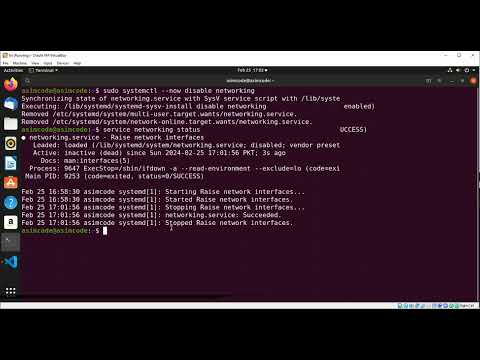 How to start stop enable disable networking Service on Linux