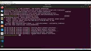 How to start stop enable disable networking Service on Linux