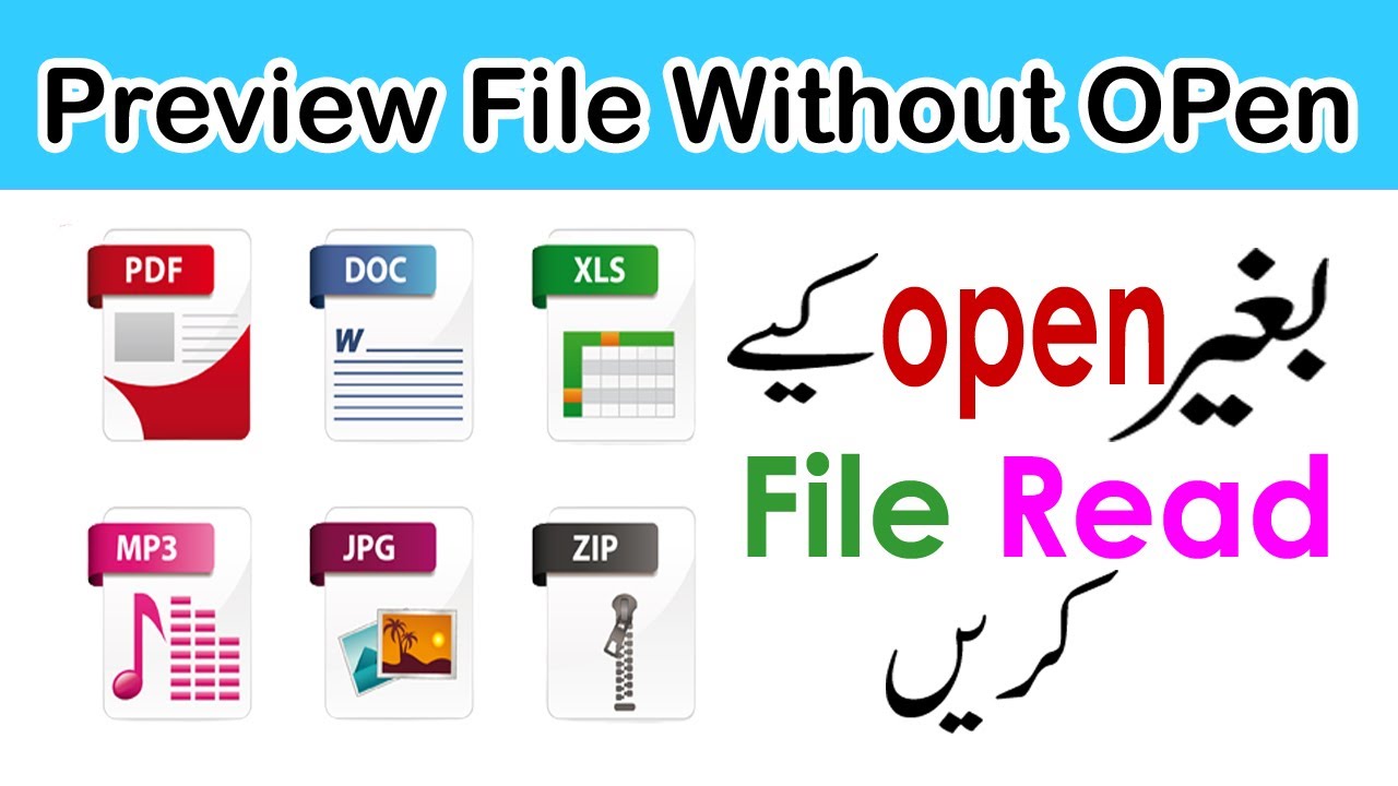 File Preview Without Open How to Use Preview pane in windows. Preview Files Without Open in ...